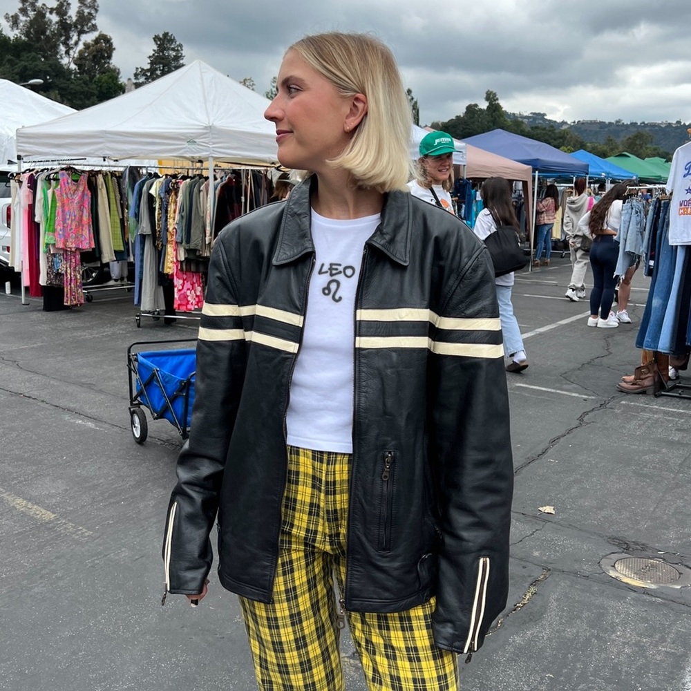 Vintage Leather Racing Jacket
